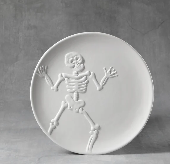 Dancing Skeleton Plate
