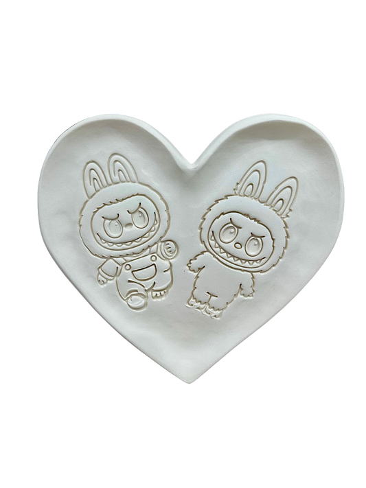 Labubu Large Heart Trinket Tray