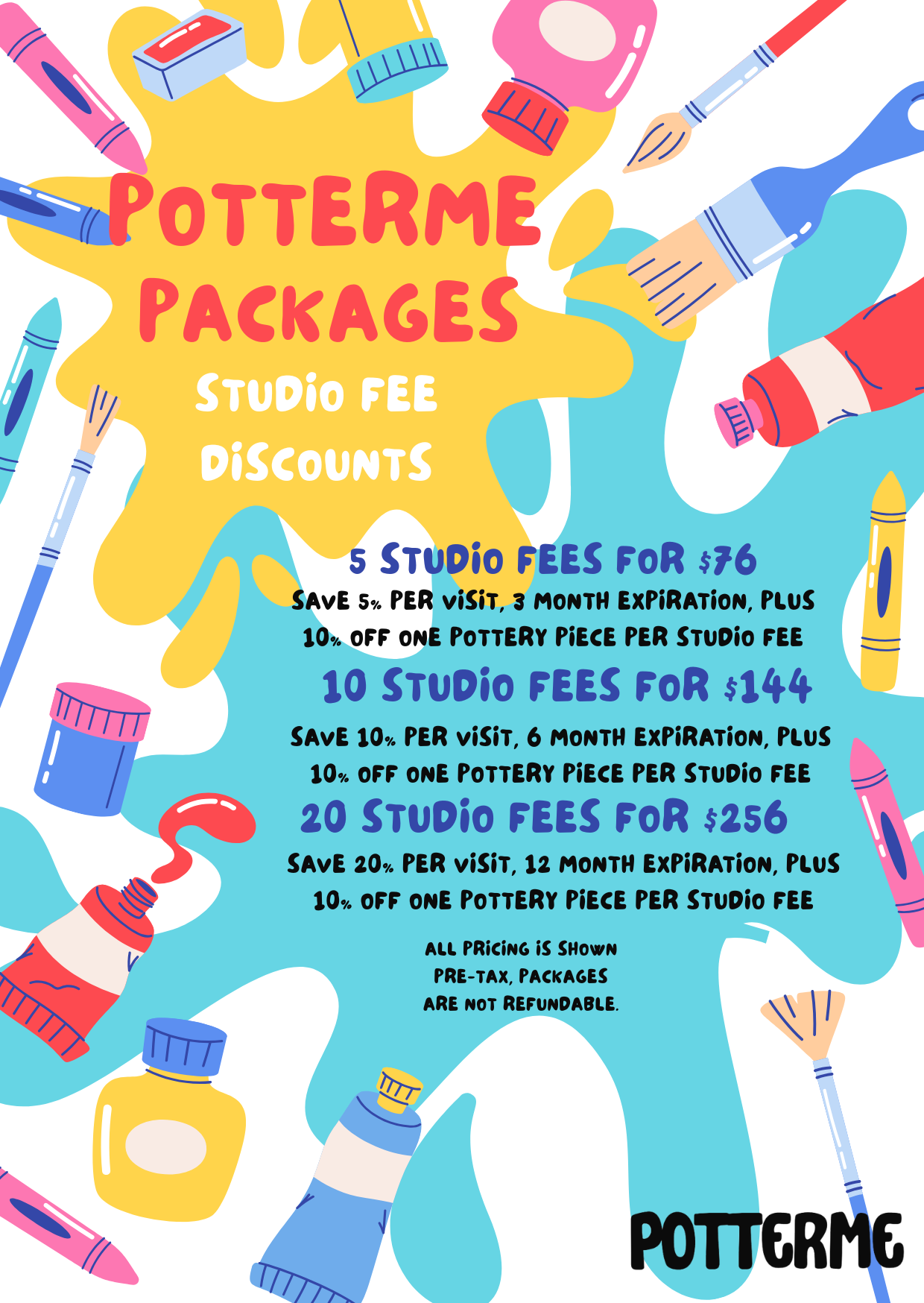 10 Kids Studio Fee's