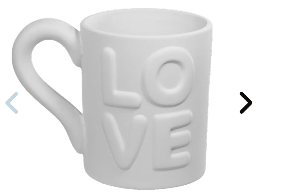 LOVE word mug
