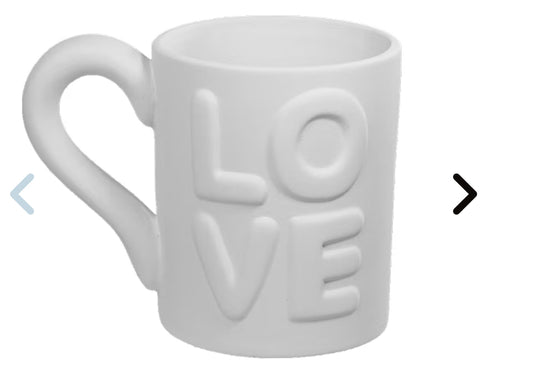 LOVE word mug
