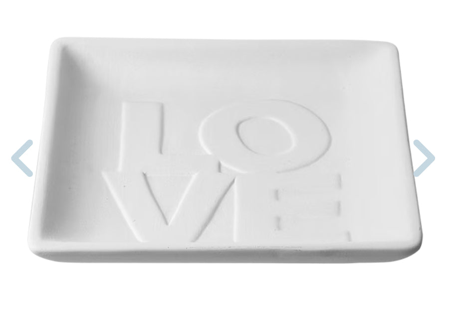 LOVE word plate