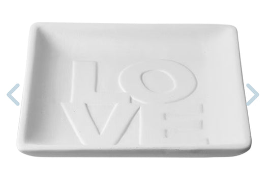 LOVE word plate