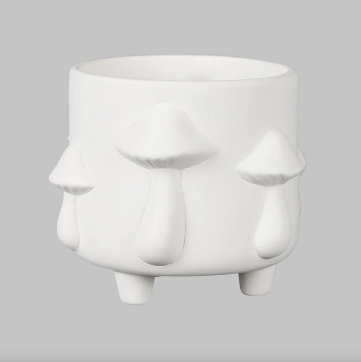 Footed Mushroom Planter
