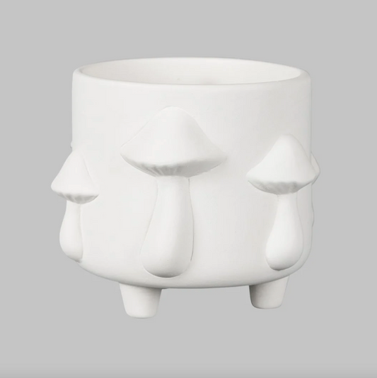 Footed Mushroom Planter