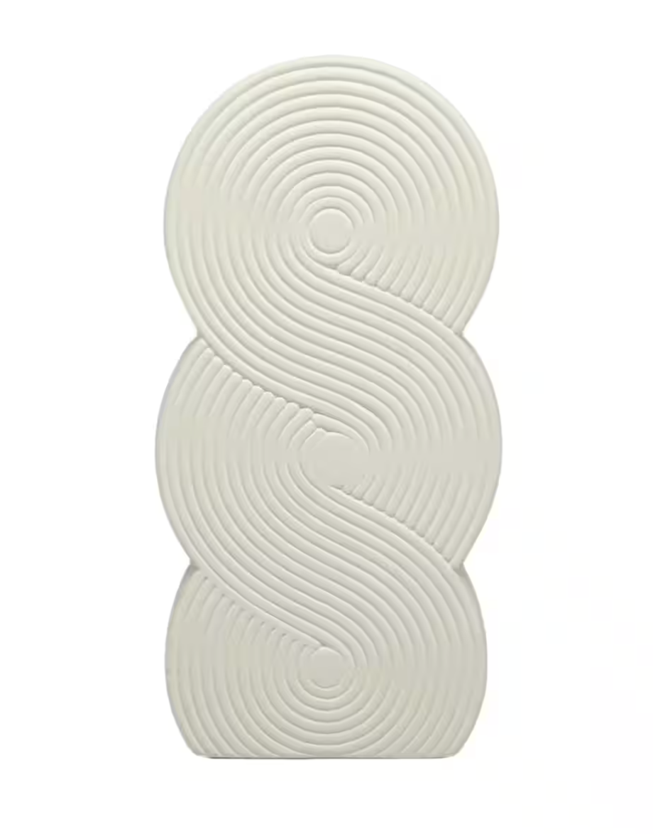 Jonathan Adler Embossed Circles Ceramic Vase