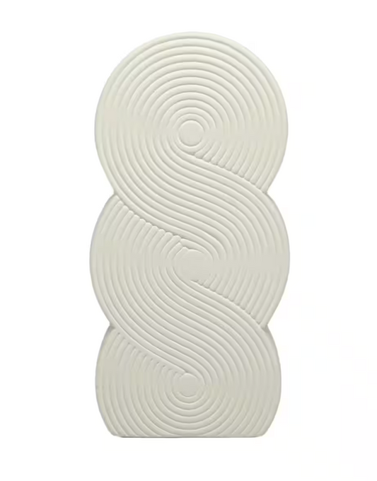 Jonathan Adler Embossed Circles Ceramic Vase