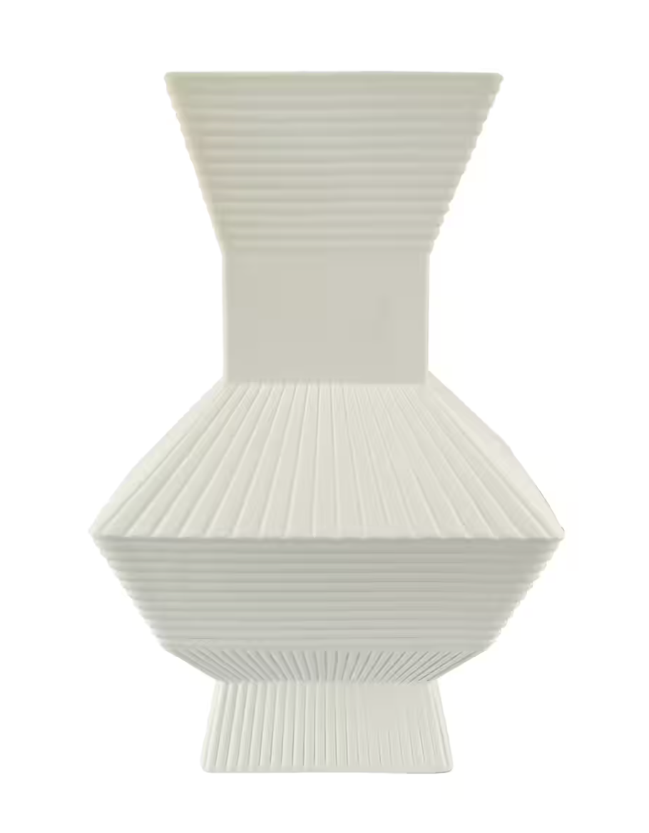 Jonathan Adler Embossed Linear Ceramic Vase