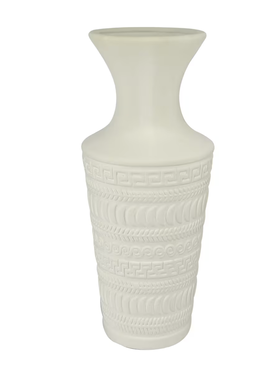 Jonathan Adler Greek Key Ceramic Cuff Vase