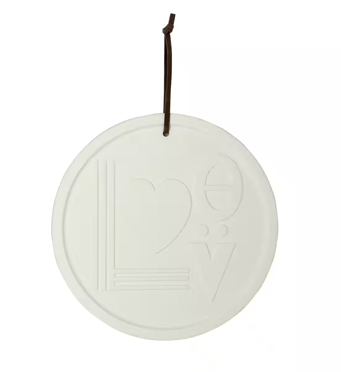 Jonathan Adler Love Round Ceramic Plaque