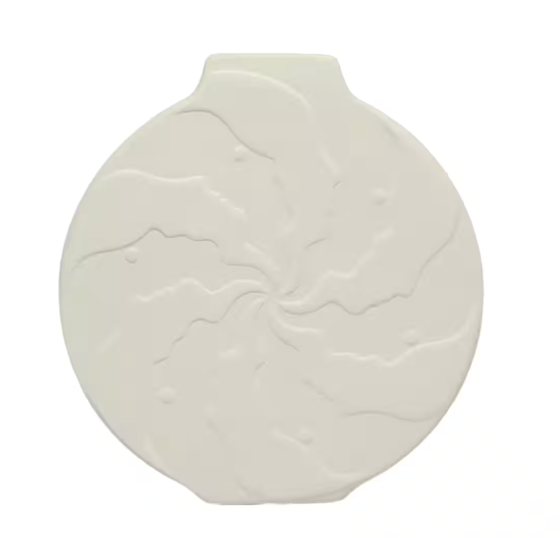 Jonathan Adler Embossed Faces Round Vase